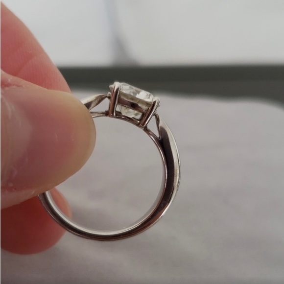 Tiffany Harmony Style Moissanite Wedding Ring Set - Picture 3 of 5